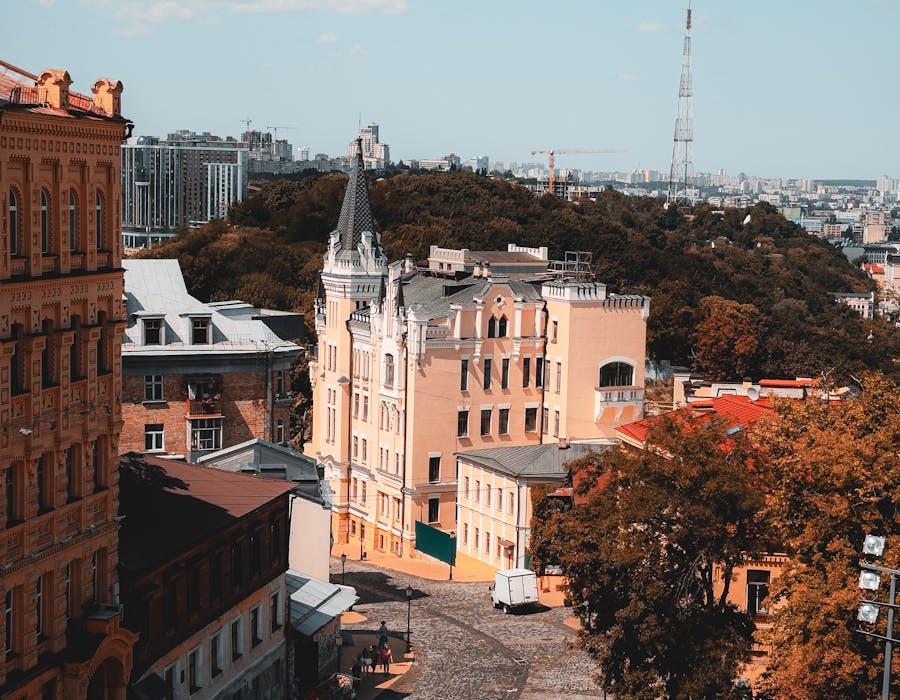 Схематична мапа: студія Нюанс на вулиці Костянтинівській, 17 на Подолі